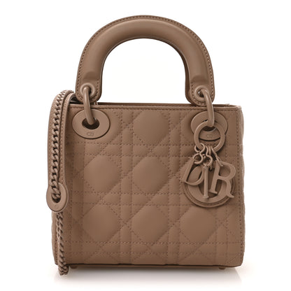 Christian Dior Ultra Matte Calfskin Cannage Mini Lady Dior Light Beige 1 of 11