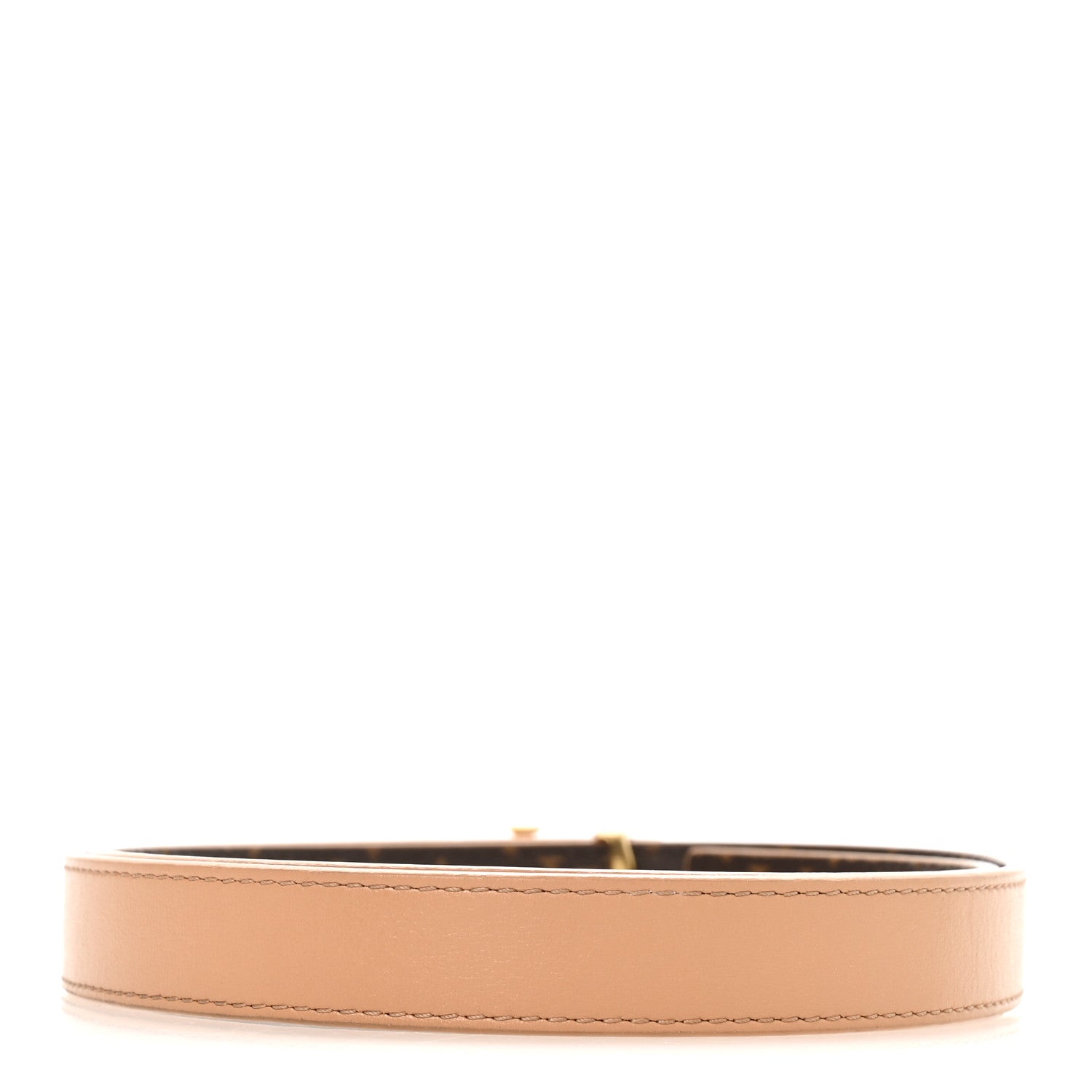 Louis Vuitton Calfskin Monogram 20mm LV Iconic Reversible Belt 75 30 Arizona Beige 4 of 7