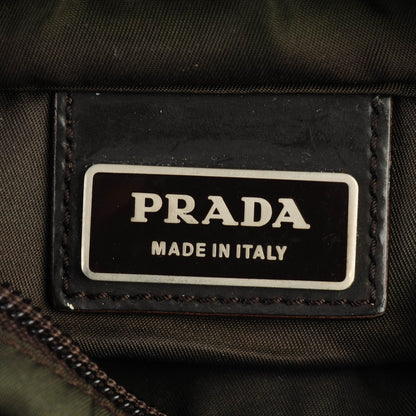 Prada Nylon Vela Flat Messenger Bag Brown 6 of 7