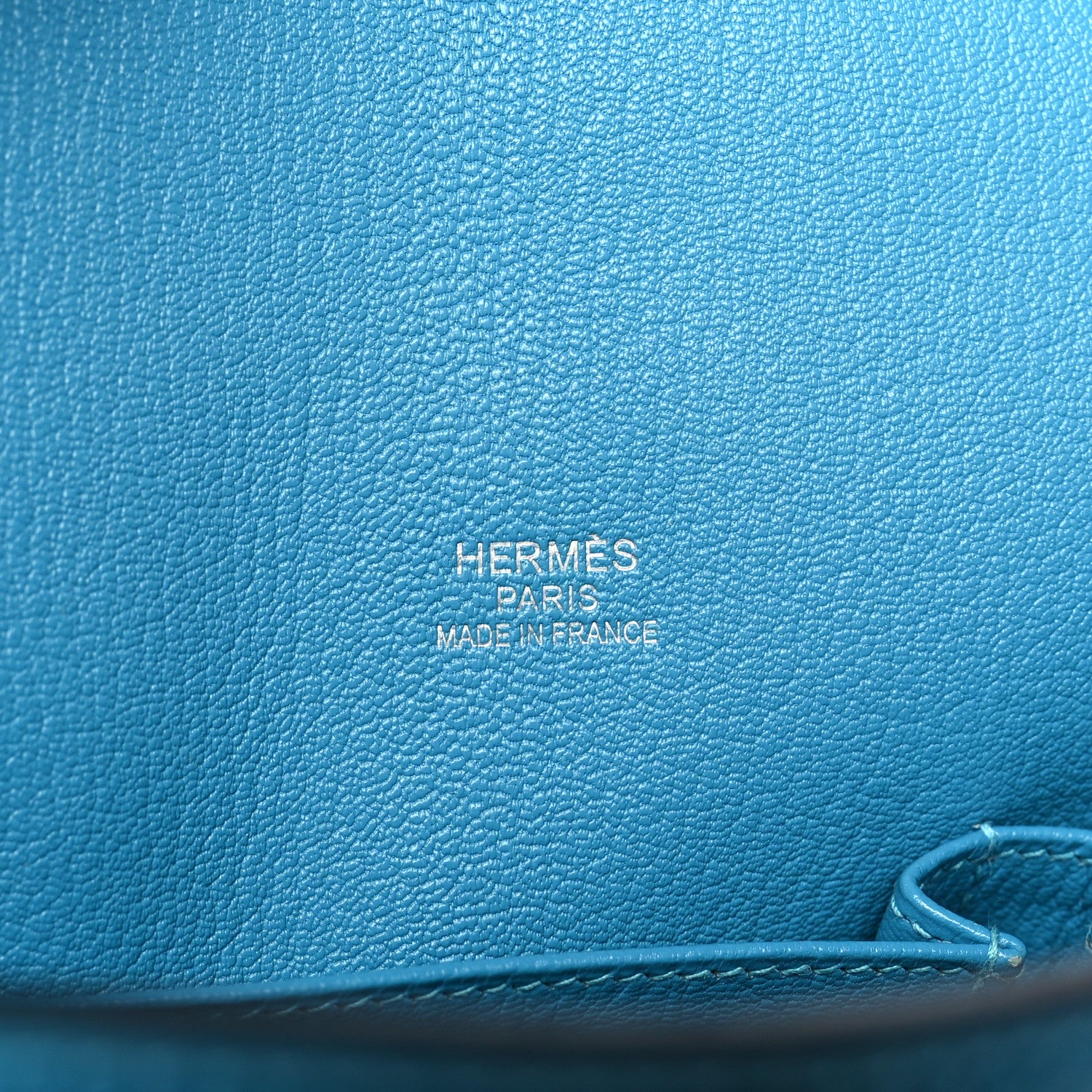 Hermes Taurillon Clemence Jypsiere 31 Turquoise 6 of 10