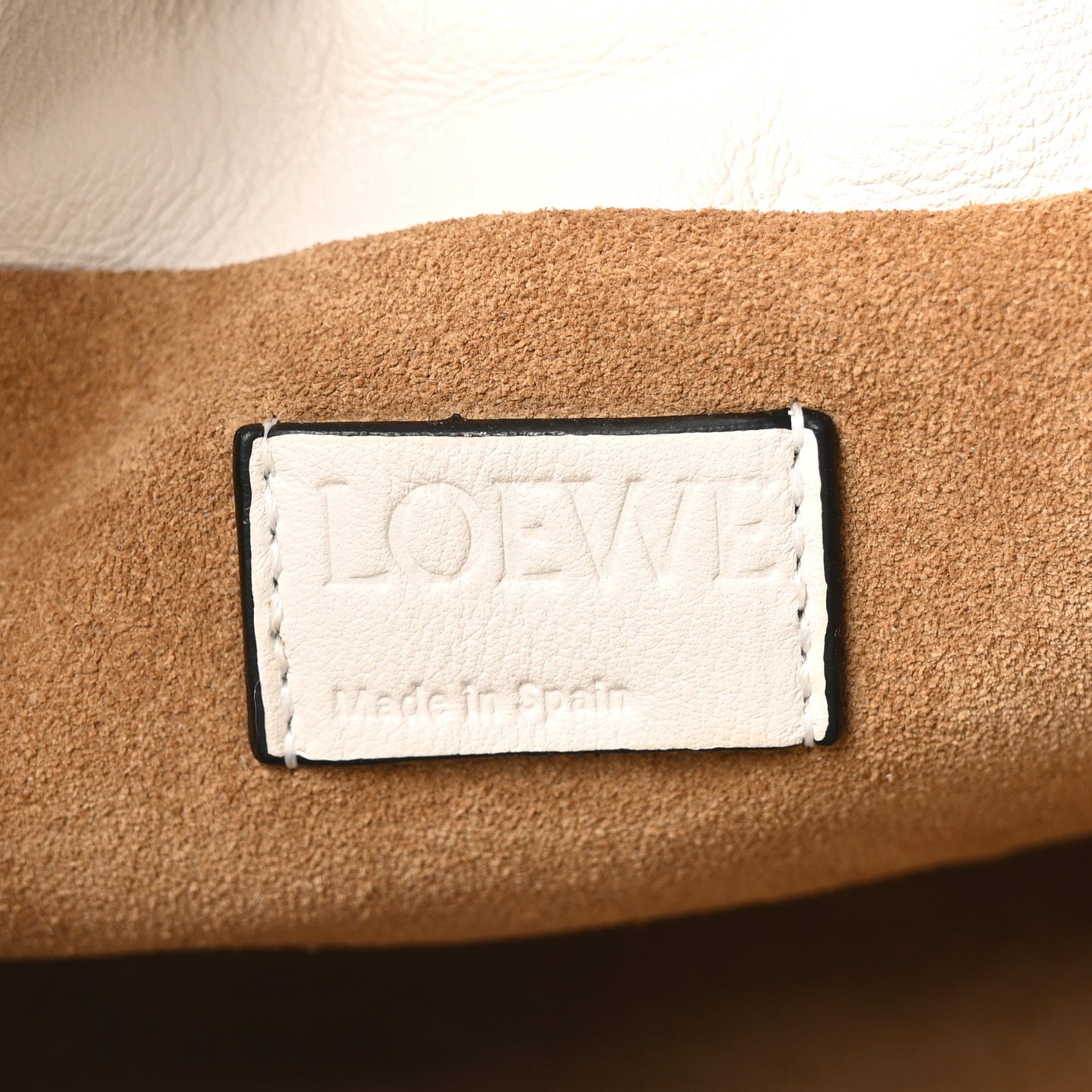 Calfskin Mini Flamenco Knot Clutch Soft White