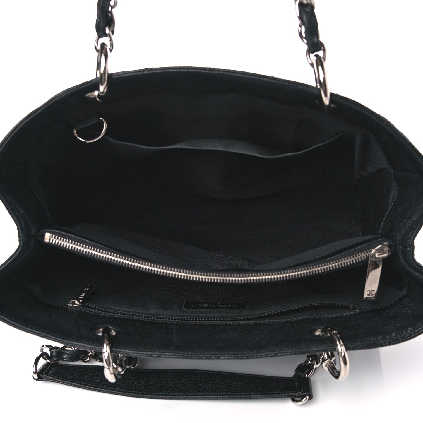 Caviar Quilted Grand Shopping Tote GST Black