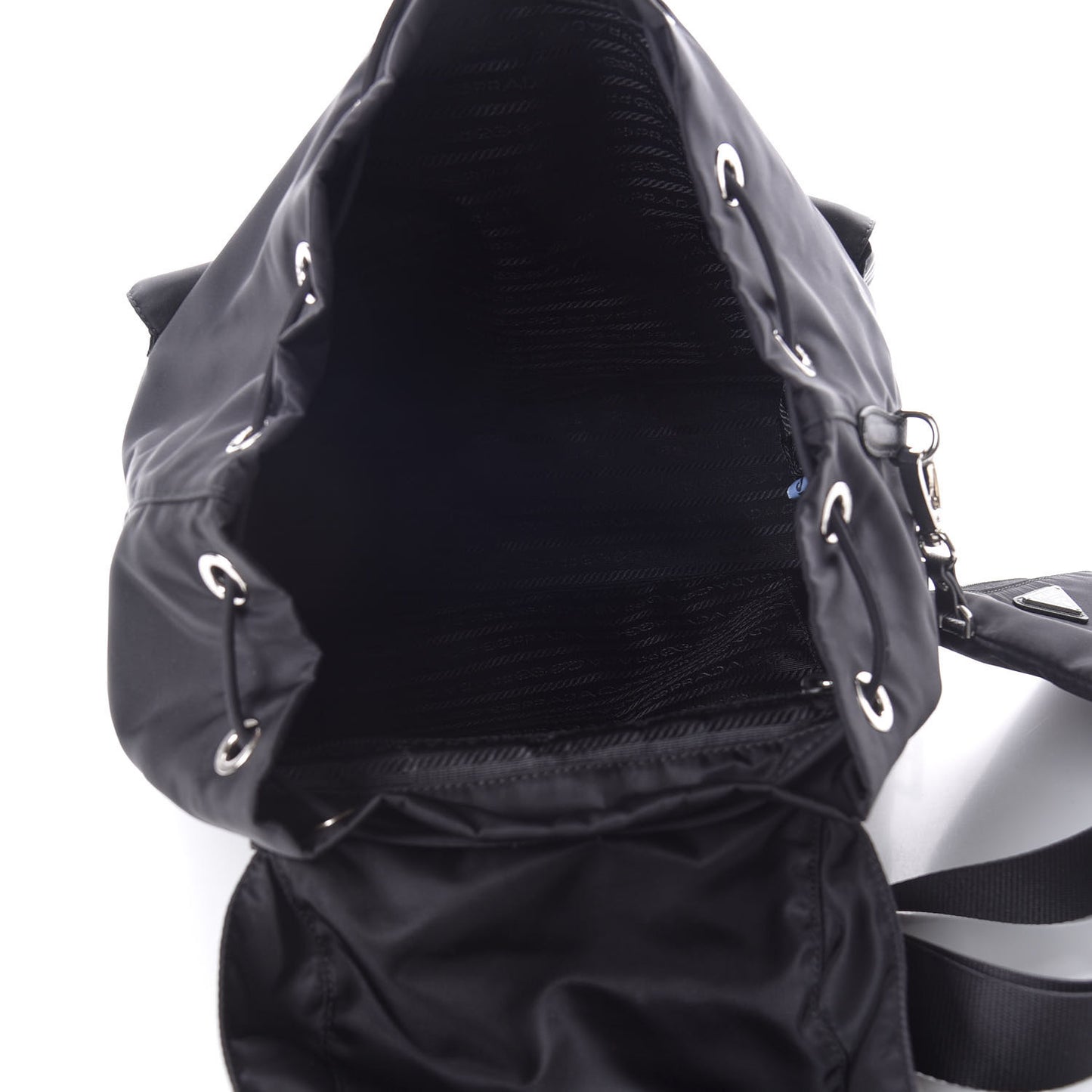 Re-Nylon Saffiano Medium Backpack Black