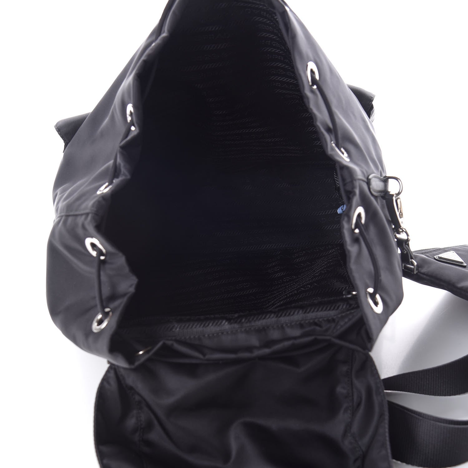 Prada Re-Nylon Saffiano Medium Backpack Black 6 of 10