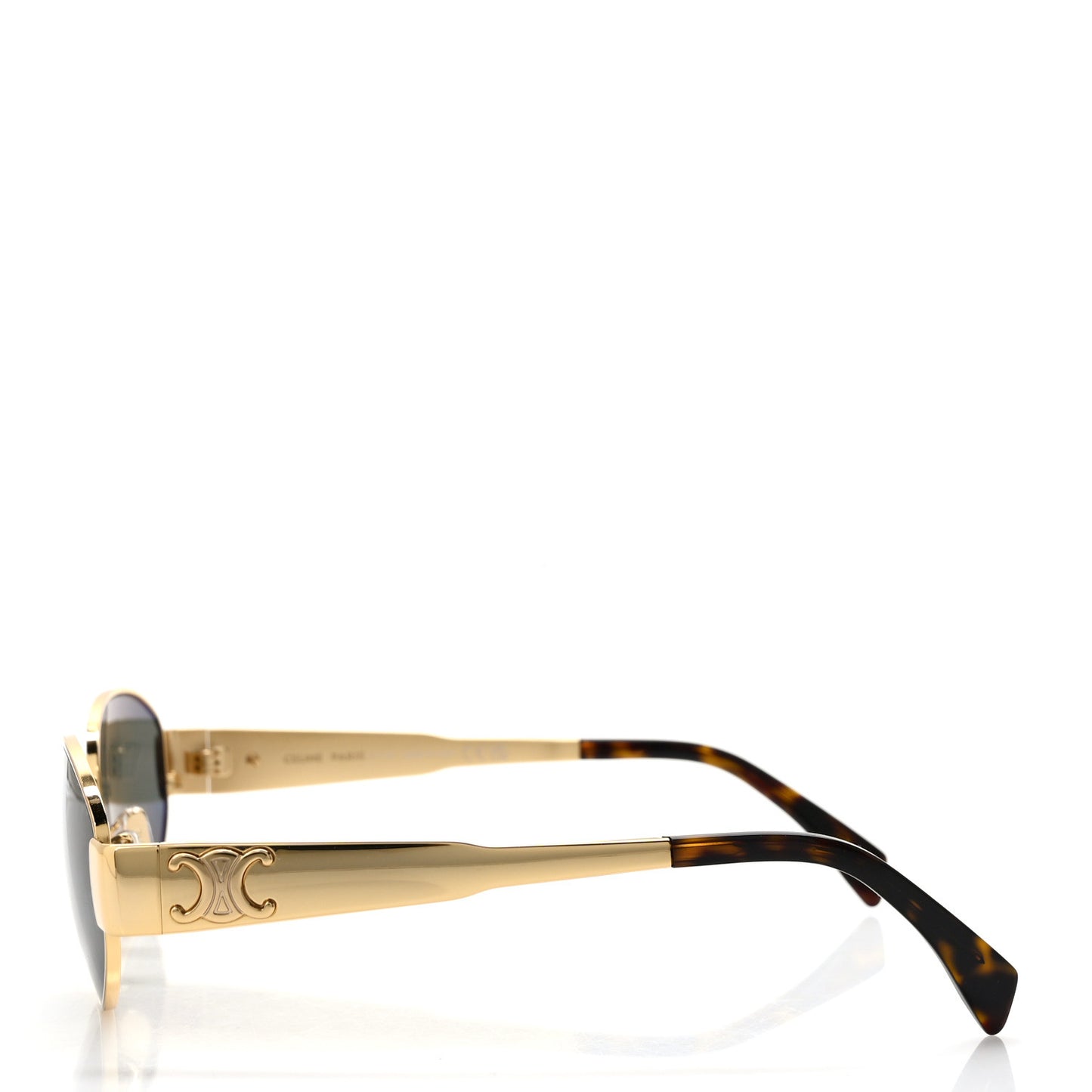 Metal Triomphe 01 Sunglasses CL40235U Gold Green