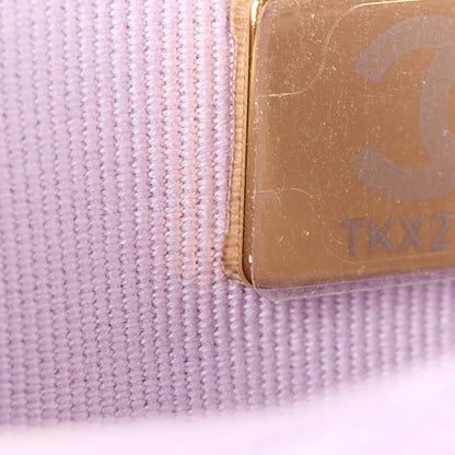 Chanel Caviar Quilted Sweetheart Wallet On Chain WOC Light Purple 8 of 11