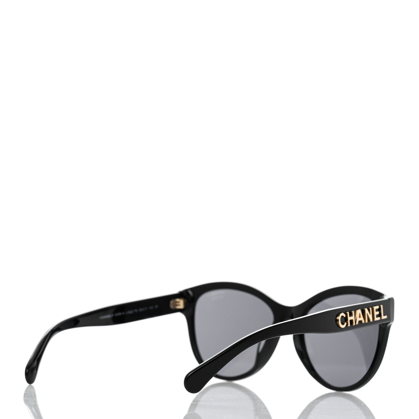 Acetate Pantos Logo Sunglasses 5458-A Black
