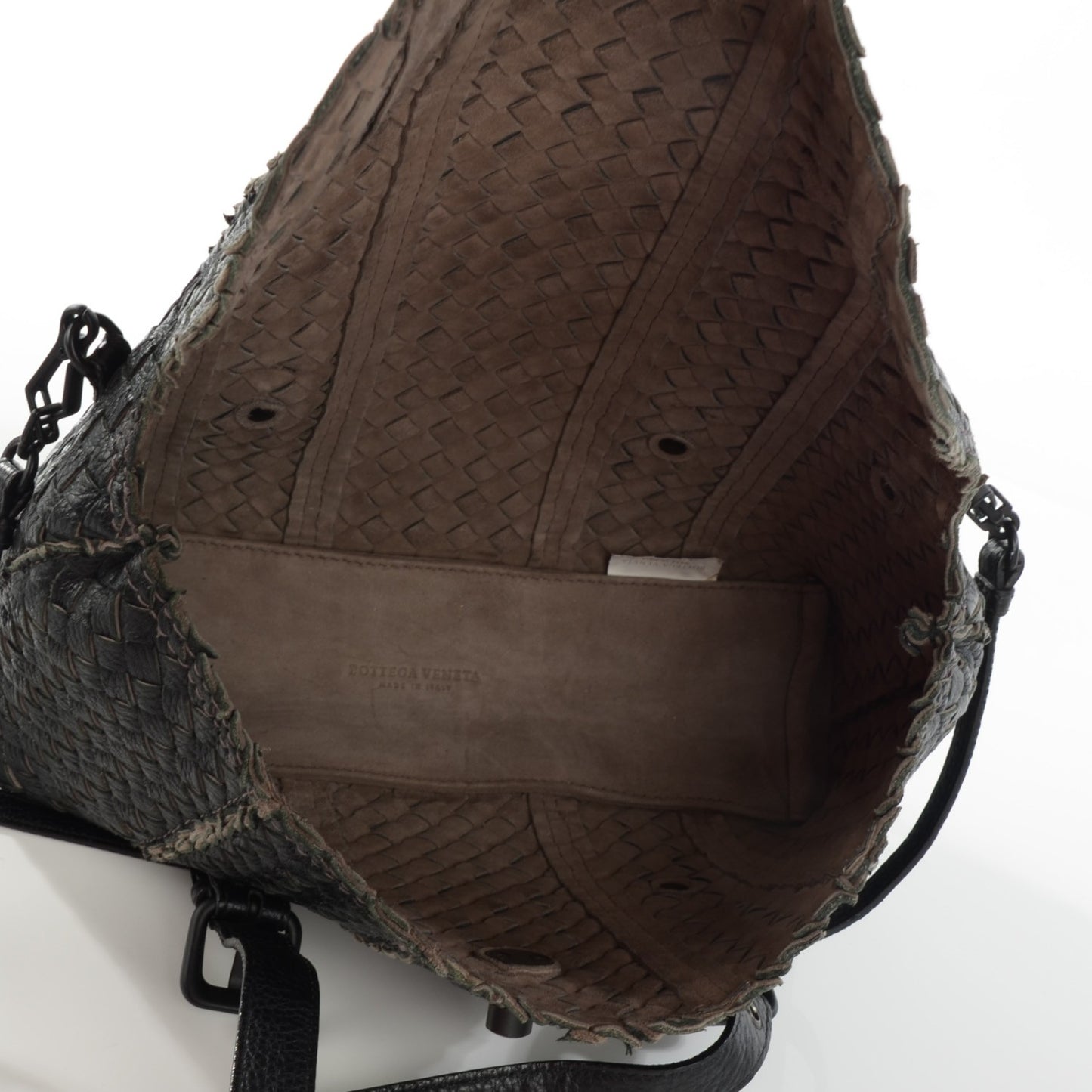 Vivo Cervo Intreccio Satchel Nero Black