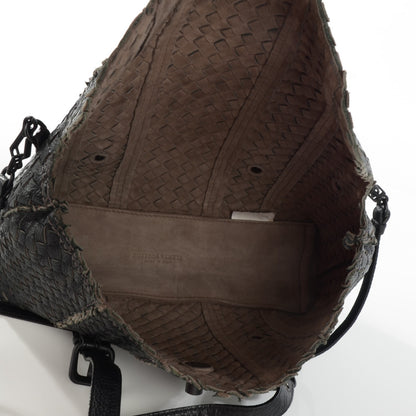 Bottega Veneta Vivo Cervo Intreccio Satchel Nero Black 5 of 8