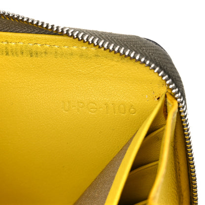 Celine Drummed Calfskin Large Zip Around Multifunction Wallet Souris 8 of 12