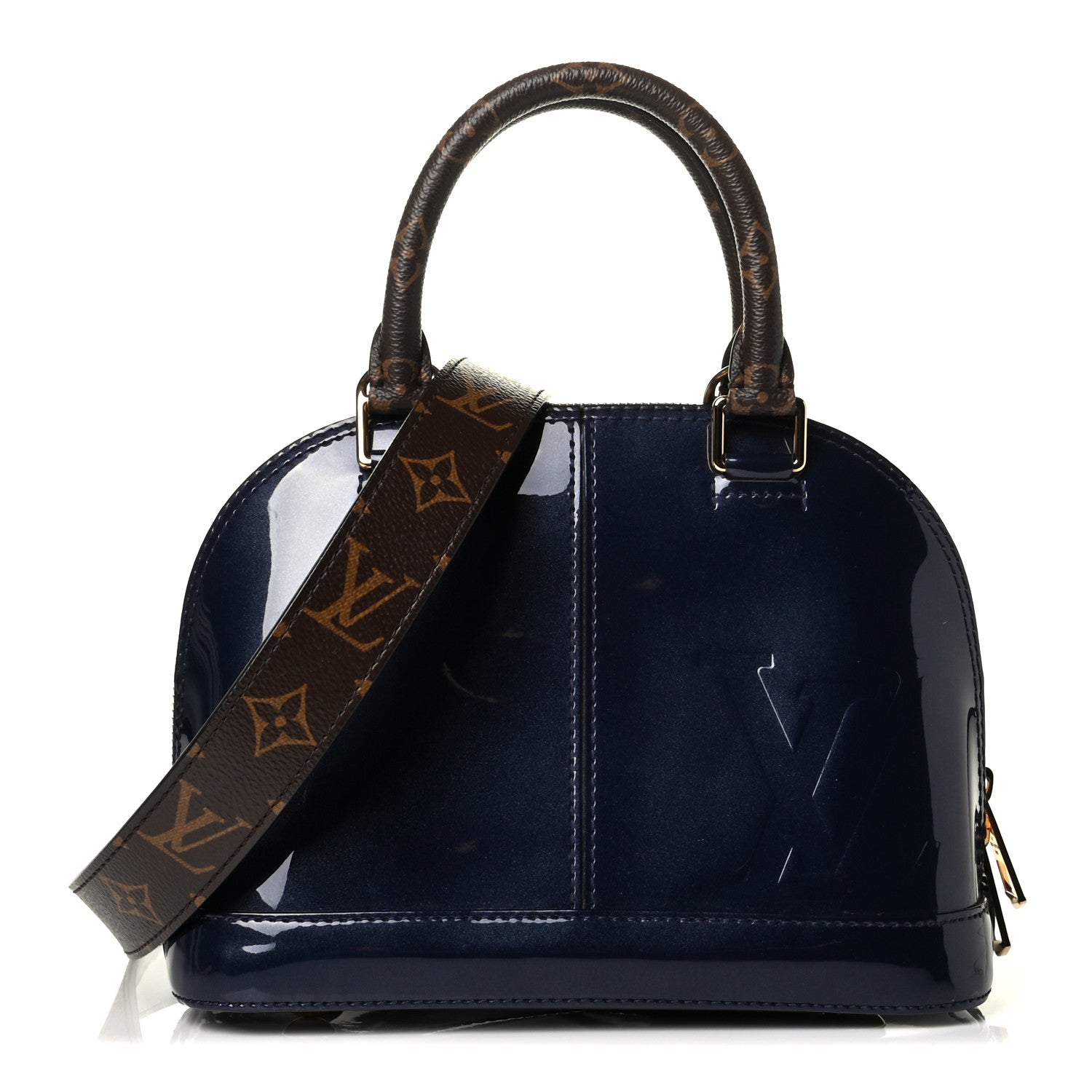 Louis Vuitton Patent Monogram Alma BB Marine 1 of 7