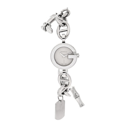 Gucci Stainless Steel 22mm G Charms Quartz Watch 1 of 4