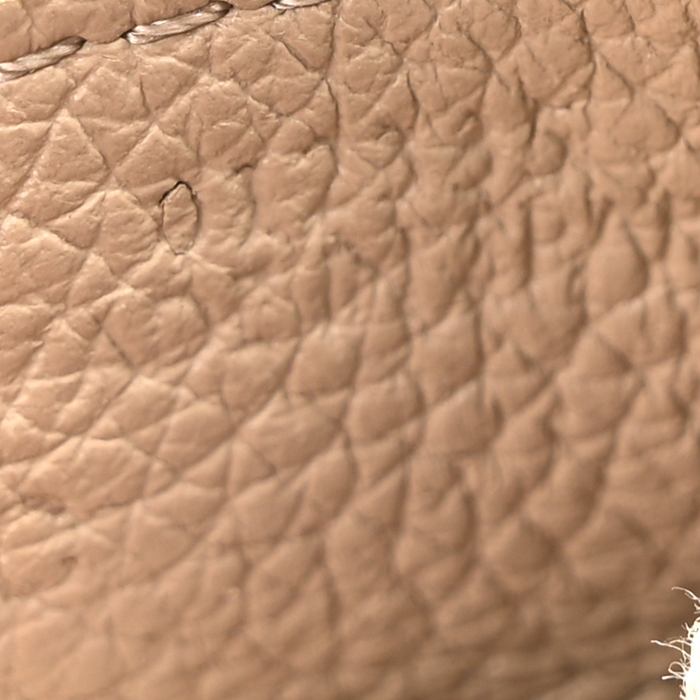 Grained Calfskin Small Puzzle Edge Bag Sand