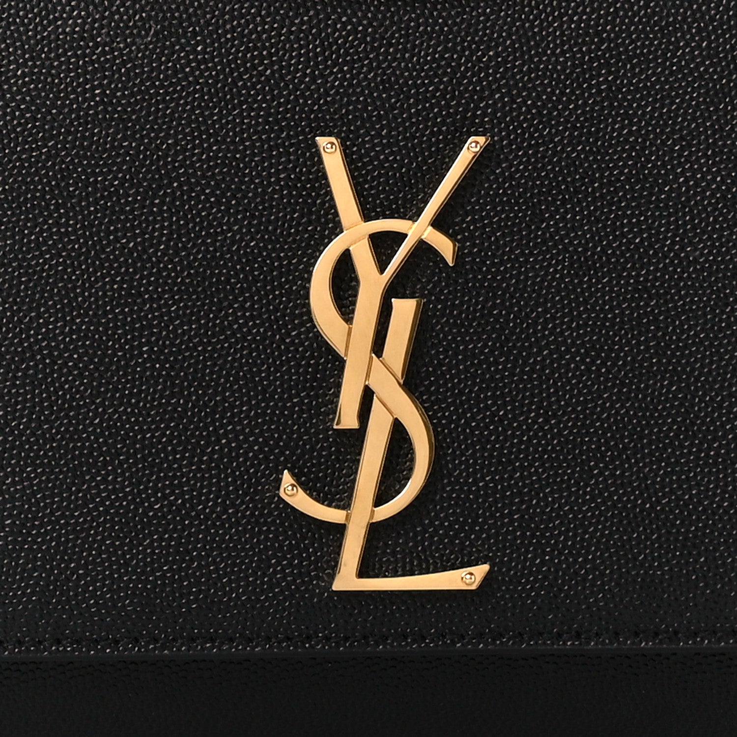 Saint Laurent Grain De Poudre Medium Classic Monogram Kate Satchel Black 9 of 12