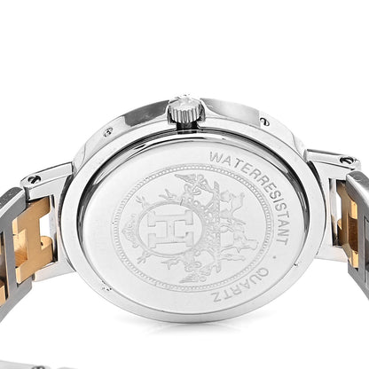 Hermes Stainless Steel 30mm Clipper Quartz Watch Gold 4 of 4