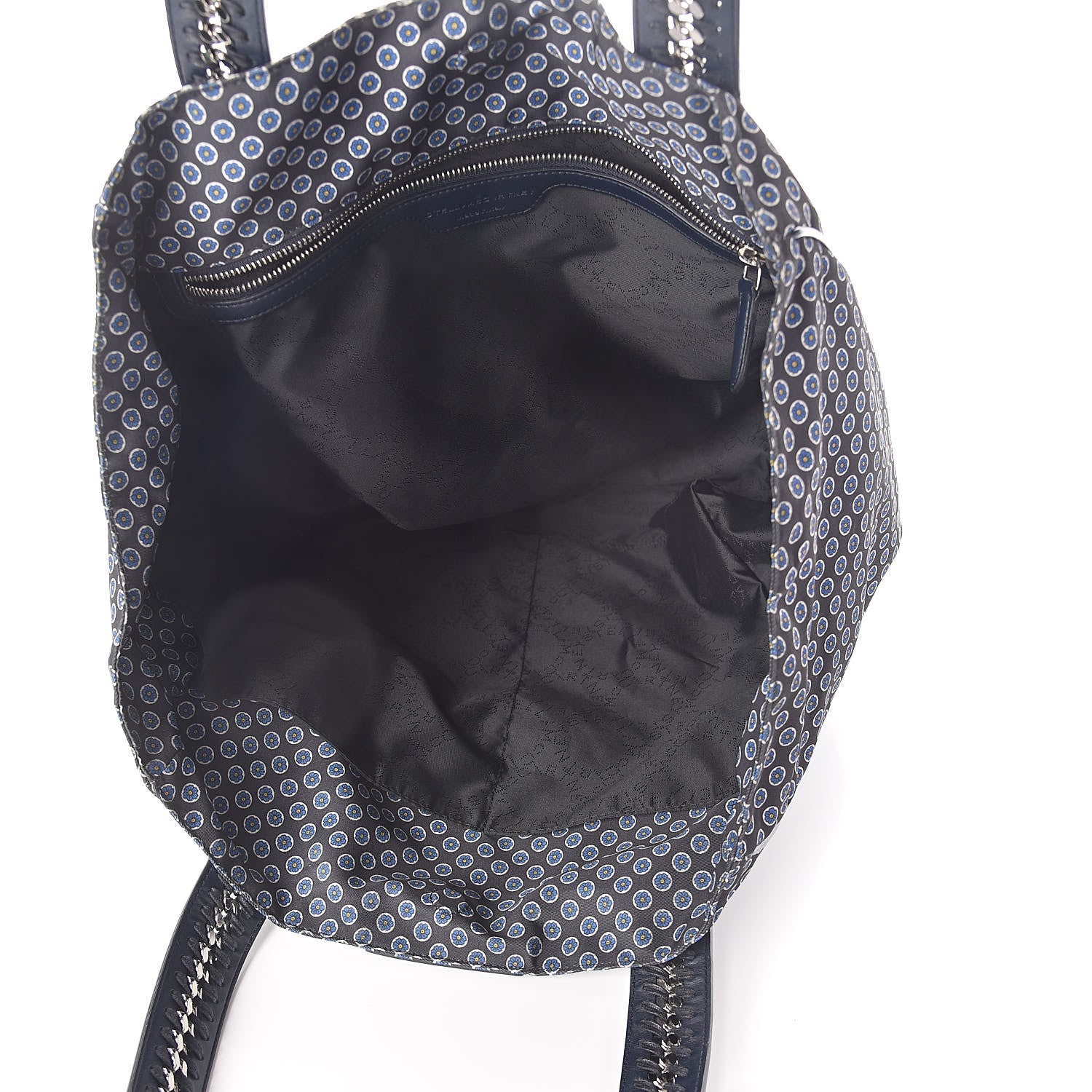 Stella McCartney Nylon Go Flower Print Falabella Tote Blue 5 of 9