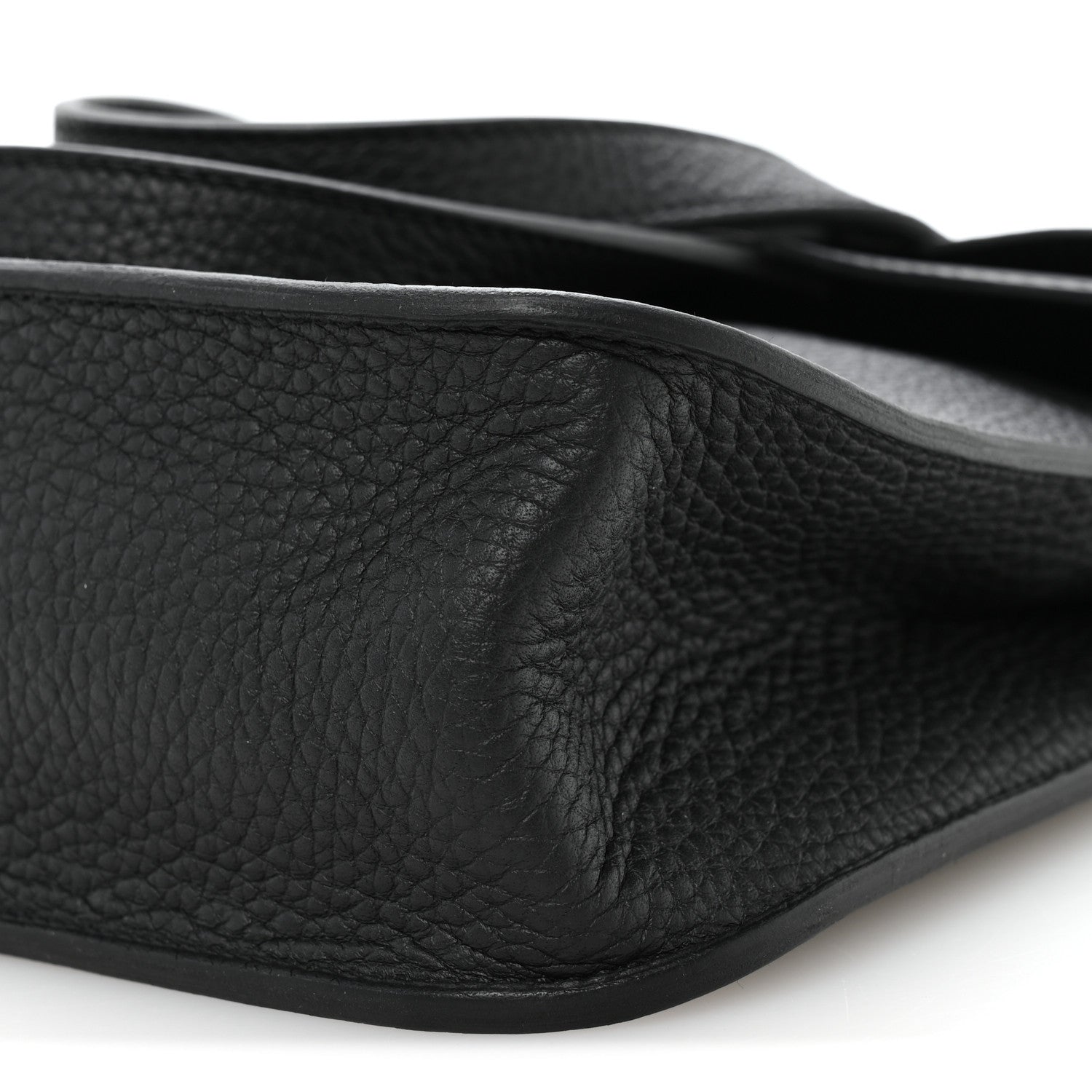 Hermes Taurillon Clemence Halzan 25 Black 10 of 11