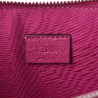 Fendi Vitello Dolce Fox Fur Monster Eyes Mini 2Jours Pouch Magenta 6 of 9