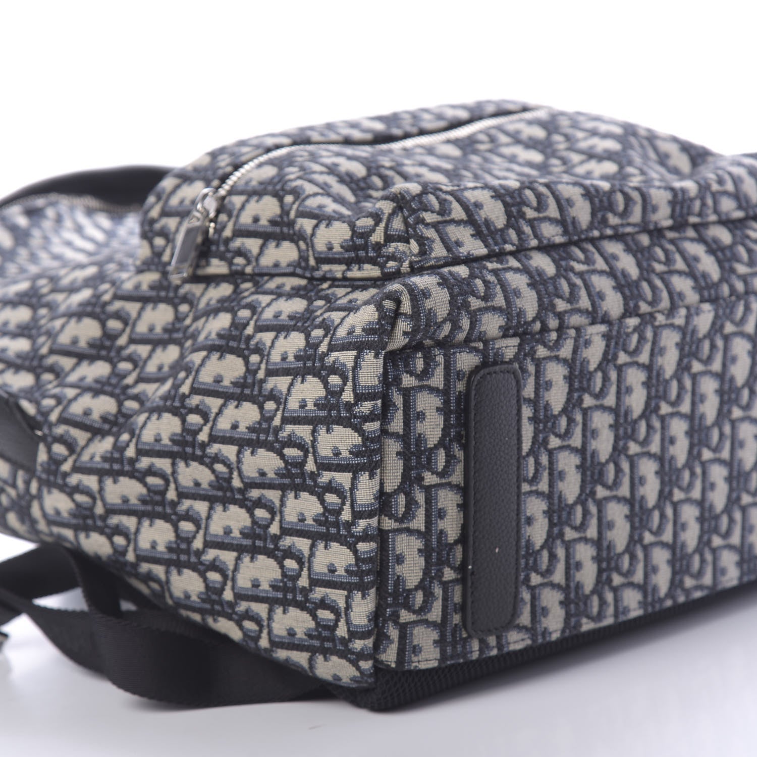 Christian Dior Oblique Calfskin Rider Backpack Beige Black 5 of 9