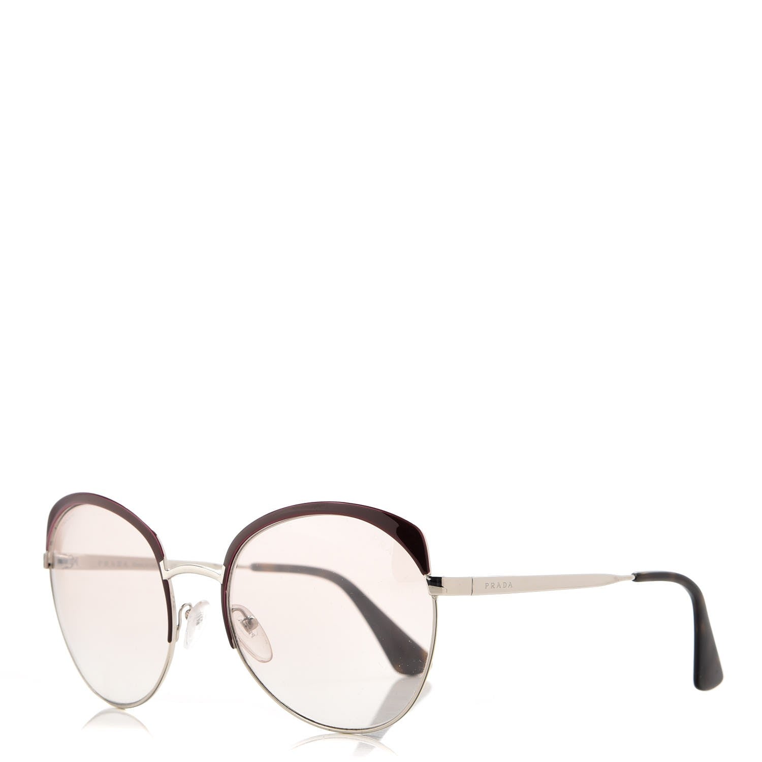 Prada Round Sunglasses SPR 54S Silver 1 of 8