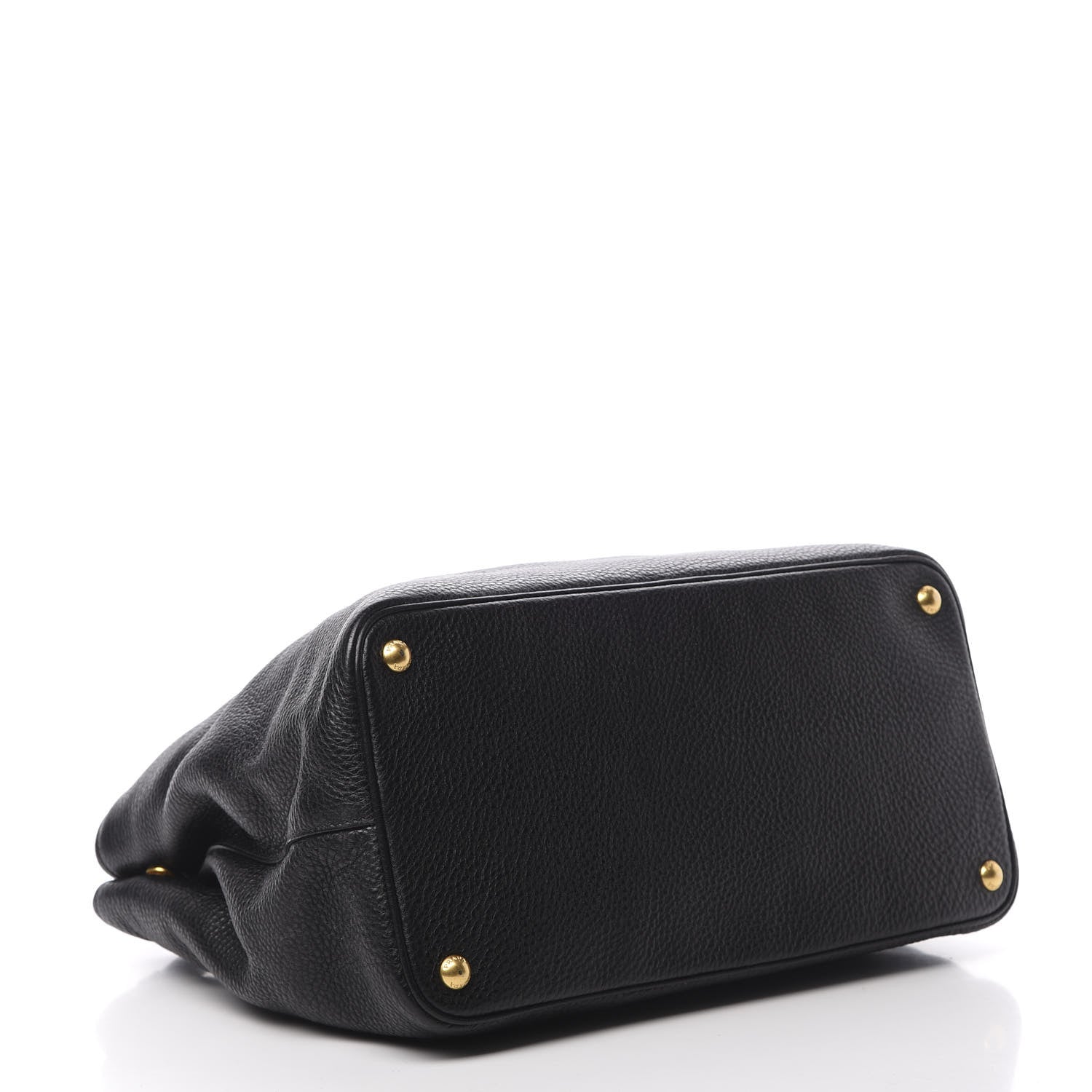 Prada Vitello Daino Tote Black 4 of 12