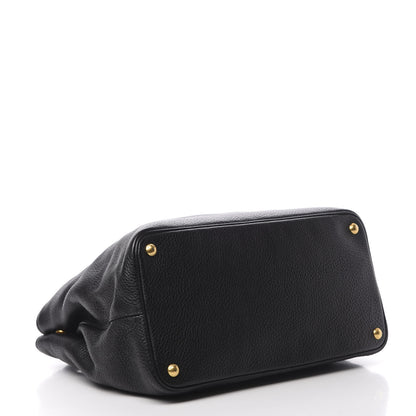 Prada Vitello Daino Tote Black 4 of 12