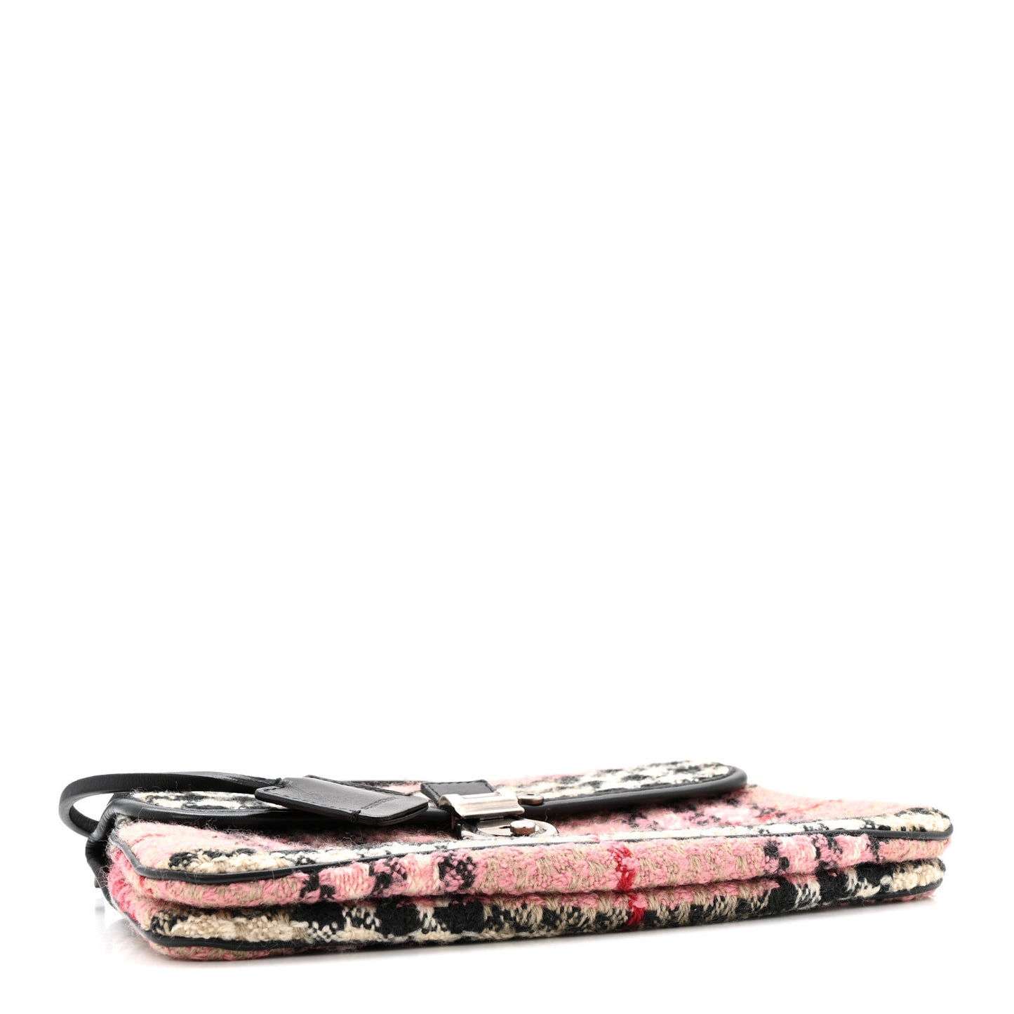 Tweed Check Shoulder Bag Pink