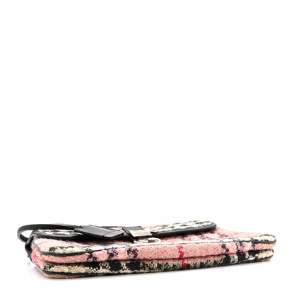 Burberry Tweed Check Shoulder Bag Pink 4 of 15