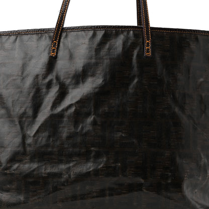 Fendi Zucca Spalmati Matrioska Large Roll Tote Tobacco Black 8 of 16