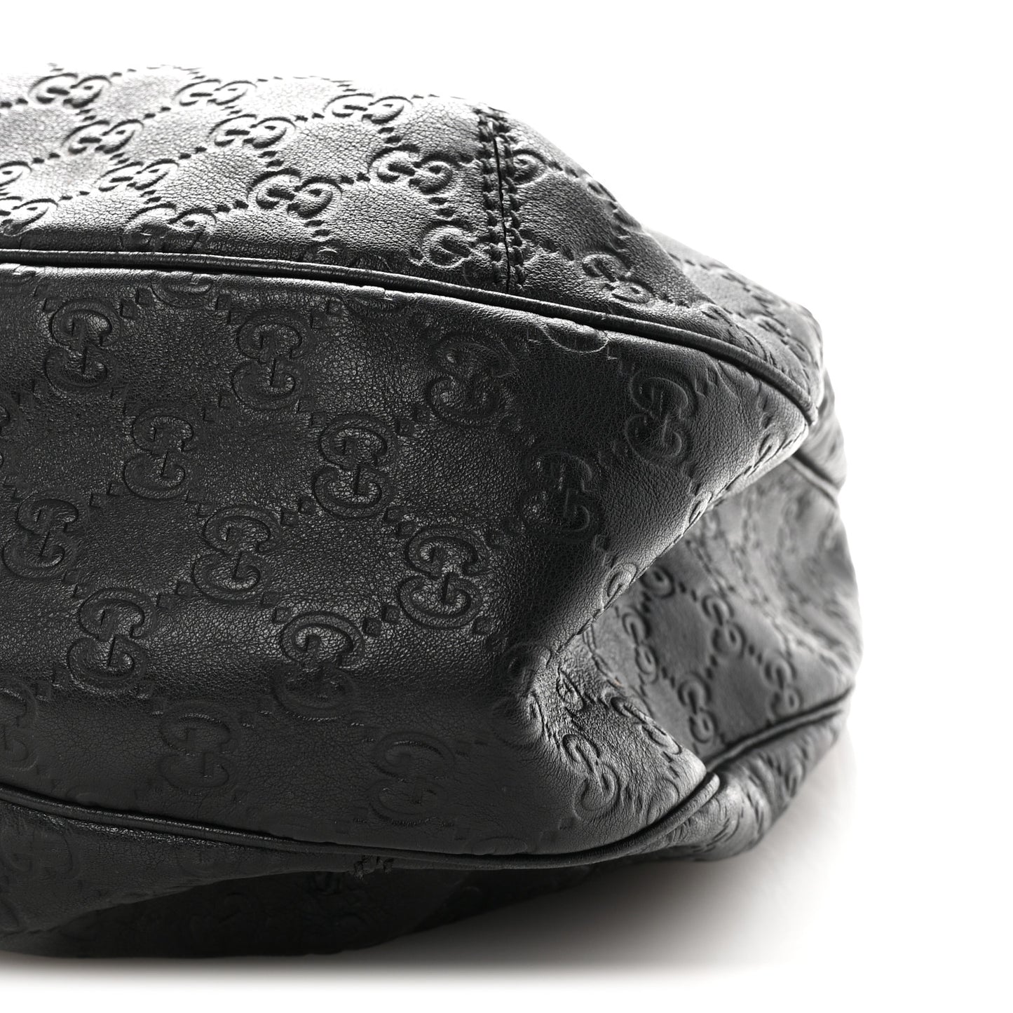 Guccissima Large New Ladies Web Hobo Black
