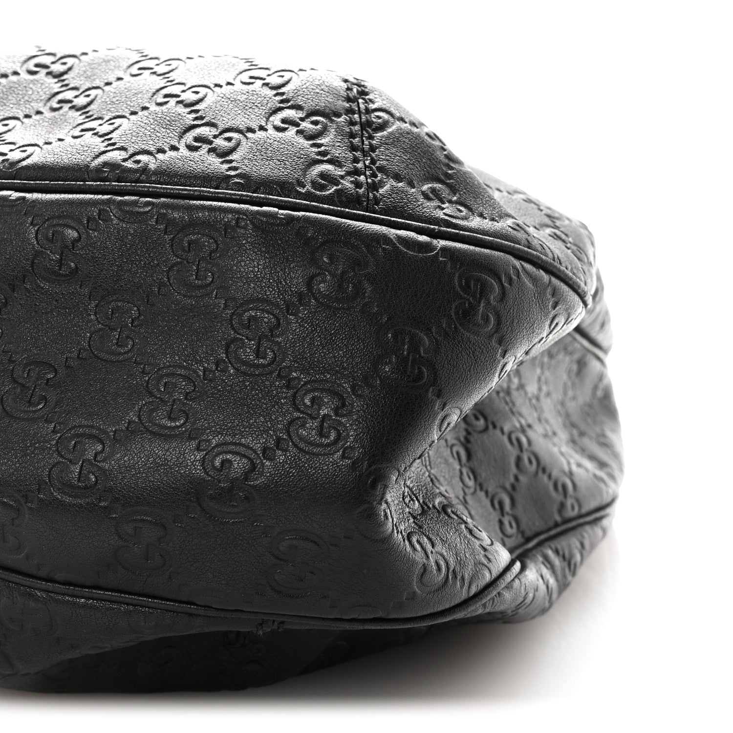 Gucci Guccissima Large New Ladies Web Hobo Black 11 of 11