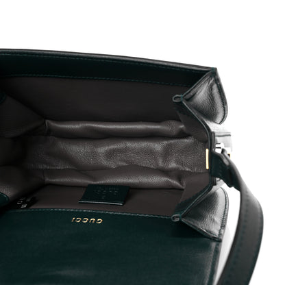 Gucci Azalea Calfskin Mini Sylvie 1969 Flap Messenger Bag Green 4 of 10