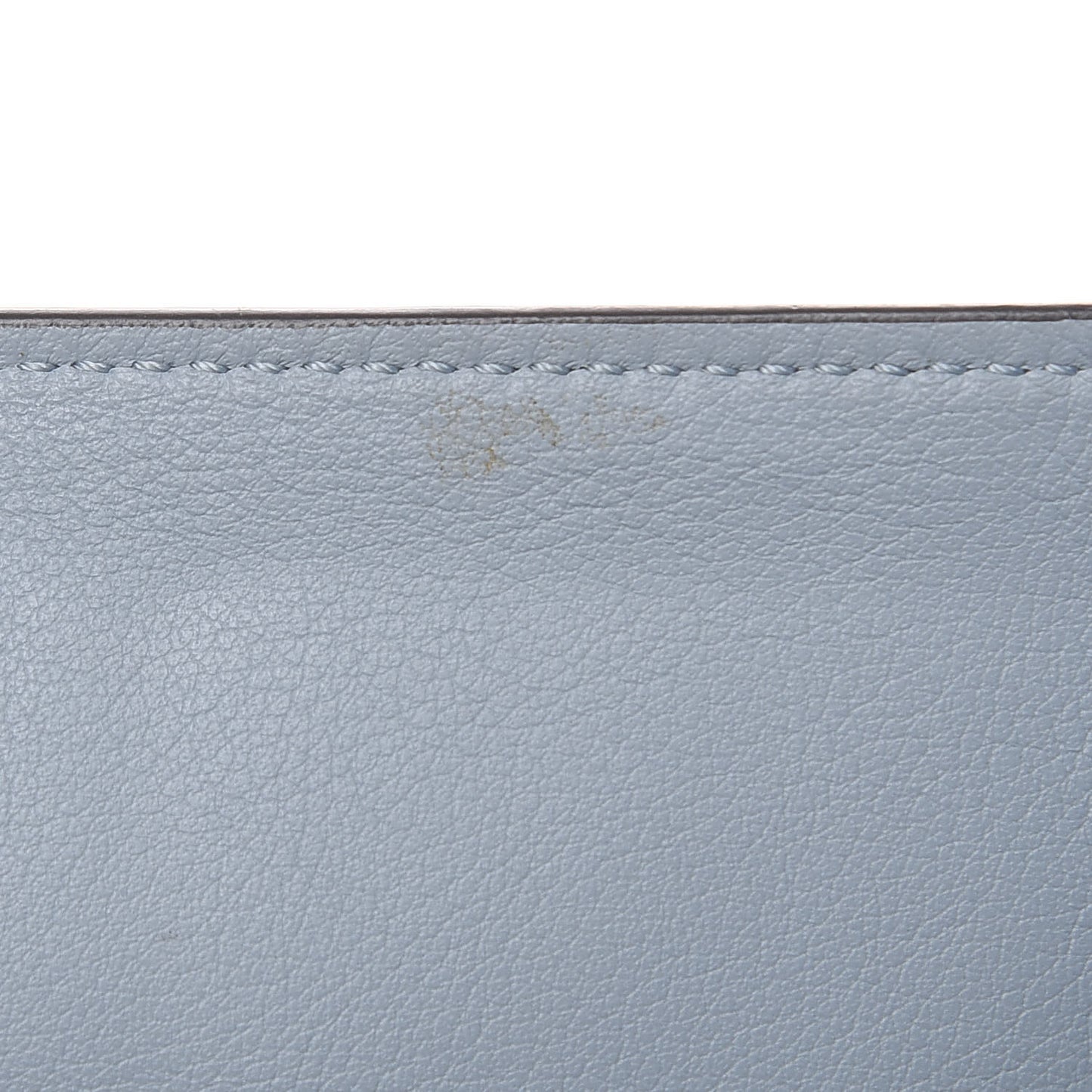 Drummed Calfskin Small Multifunction Folded Wallet Grey
