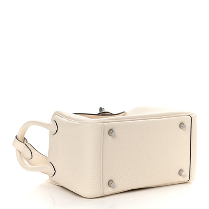 Hermes Taurillon Clemence Mini Lindy 20 Nata 4 of 11
