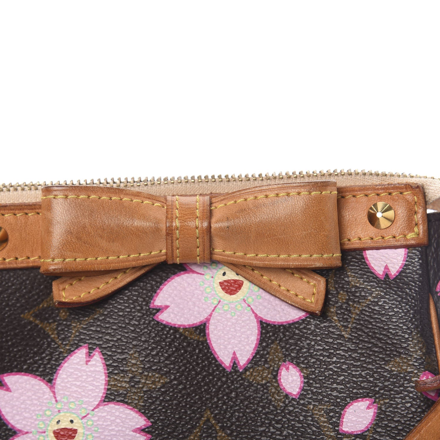 Louis Vuitton Monogram Cherry Blossom Pochette Accessories Brown 9 of 17