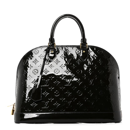 Louis Vuitton Vernis Alma GM Blue Nuit 1 of 10