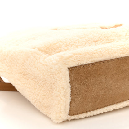 Telfar X UGG Suede Shearling Medium Shopping Bag Natural 10 of 11