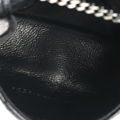 Saint Laurent Crinkled Calfskin Matelasse Monogram Niki Airpods Holder Micro Bag Black 4 of 10