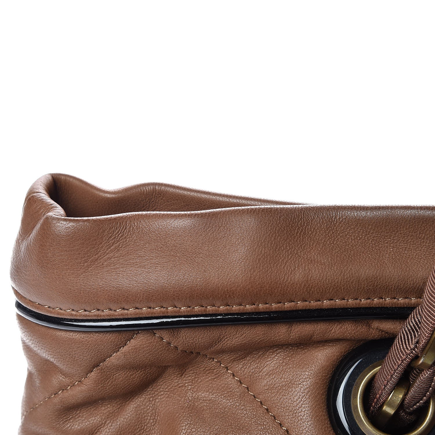Lanvin Lambskin Quilted Amalia Cabas Tote Camel 18 of 20