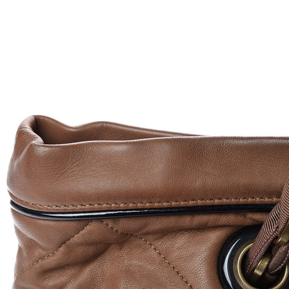 Lanvin Lambskin Quilted Amalia Cabas Tote Camel 18 of 20