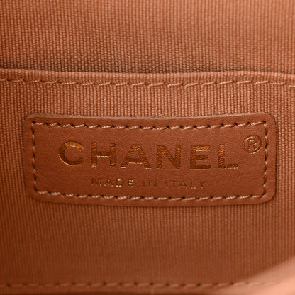Chanel Shiny Caviar Quilted Small Duma Pockets Drawstring Backpack Dark Beige 6 of 11