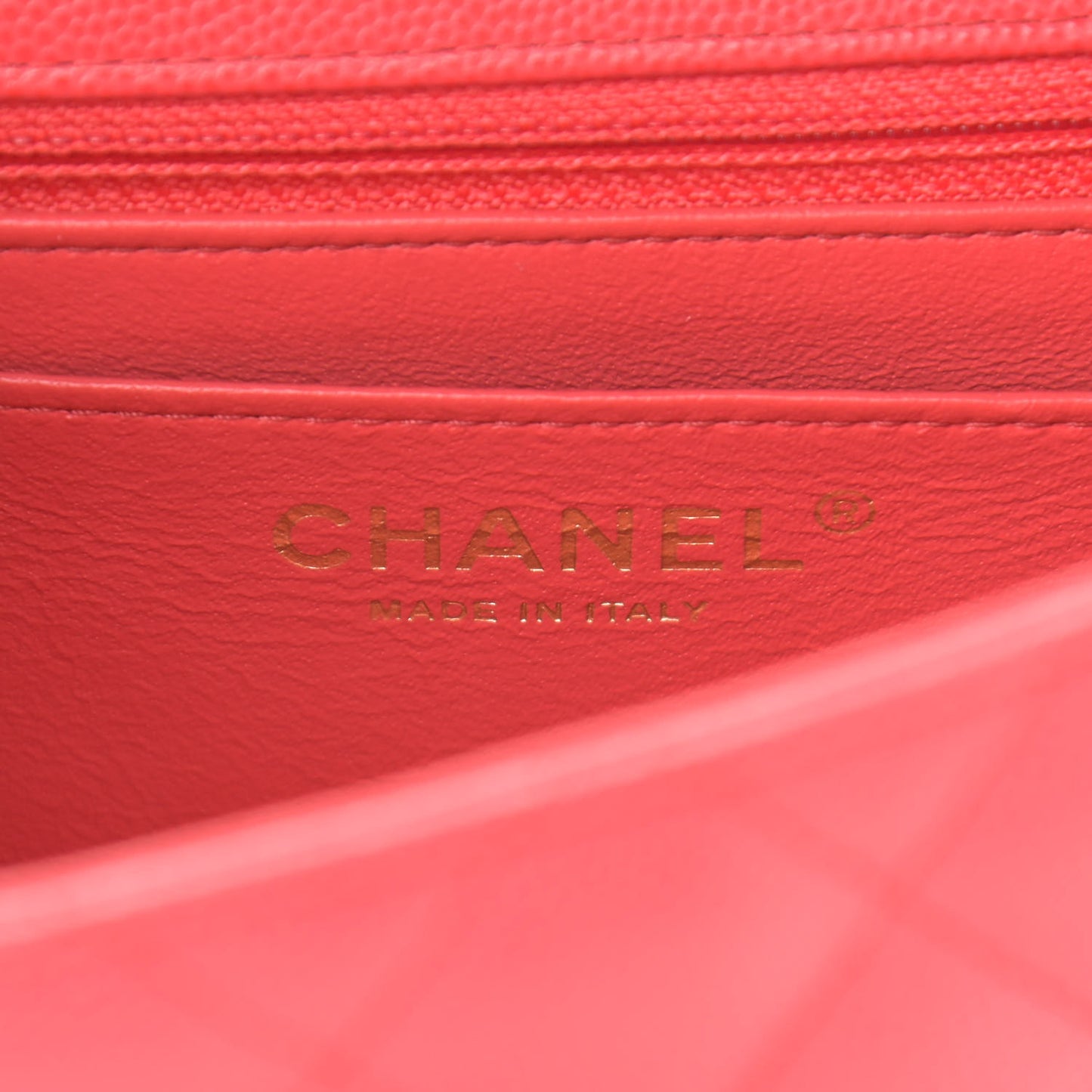 Caviar Quilted Mini Square Flap Pink