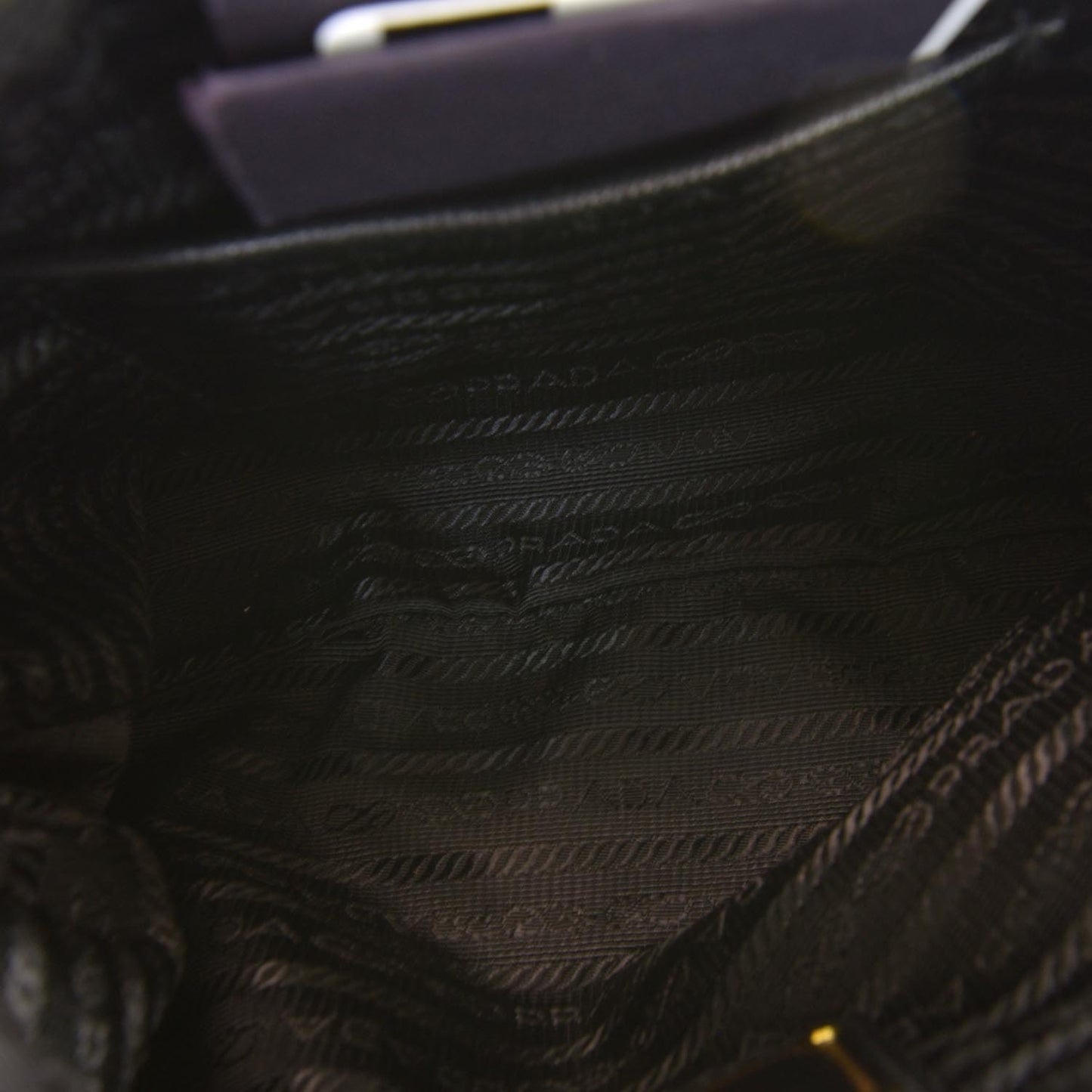 Tessuto Nylon Saffiano Bag Black