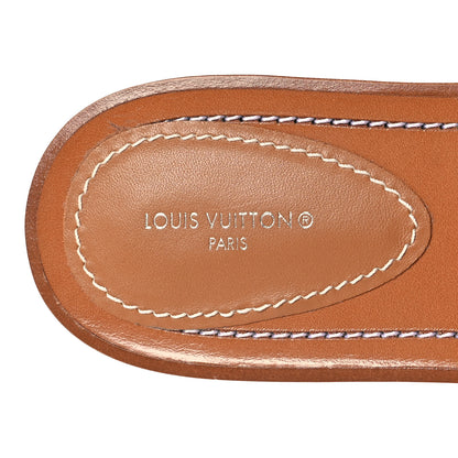 Louis Vuitton Calfskin Lock It Flat Mule 39 Cognac 8 of 8