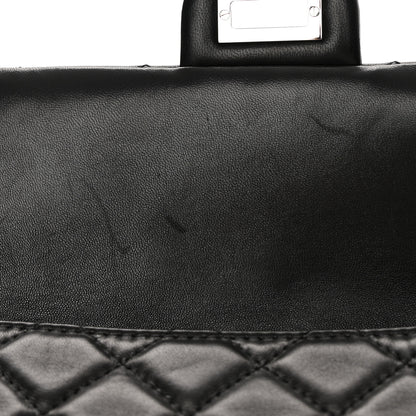 Chanel Lambskin Quilted Large Roll 2.55 Reissue Clutch Black 11 of 13