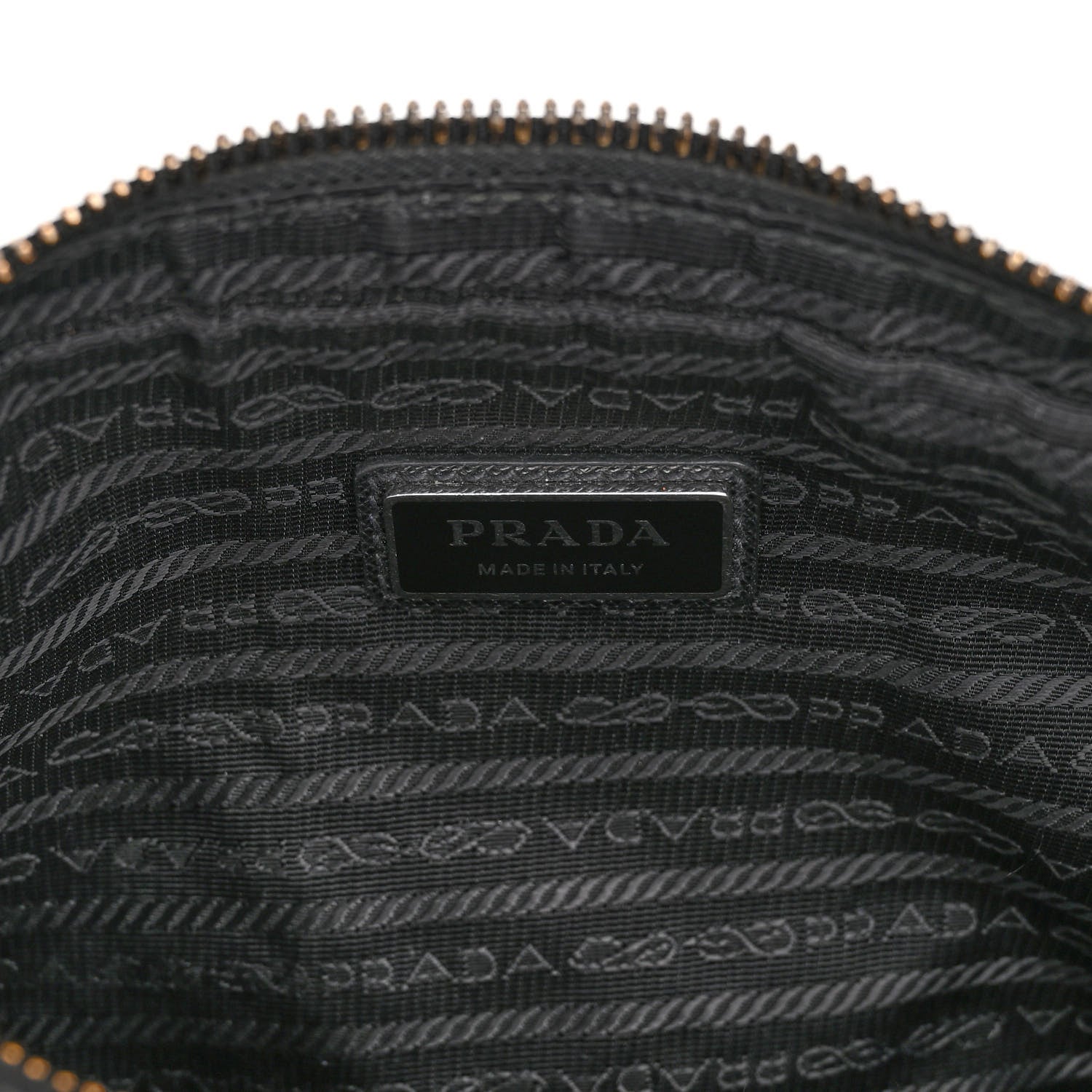 Prada Re-Nylon Saffiano Pocket Single Snap Buckle Shoulder Bag Black 7 of 12