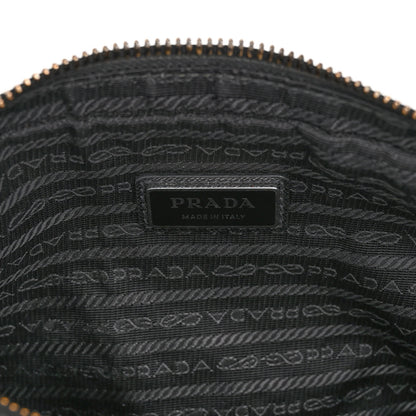 Prada Re-Nylon Saffiano Pocket Single Snap Buckle Shoulder Bag Black 7 of 12