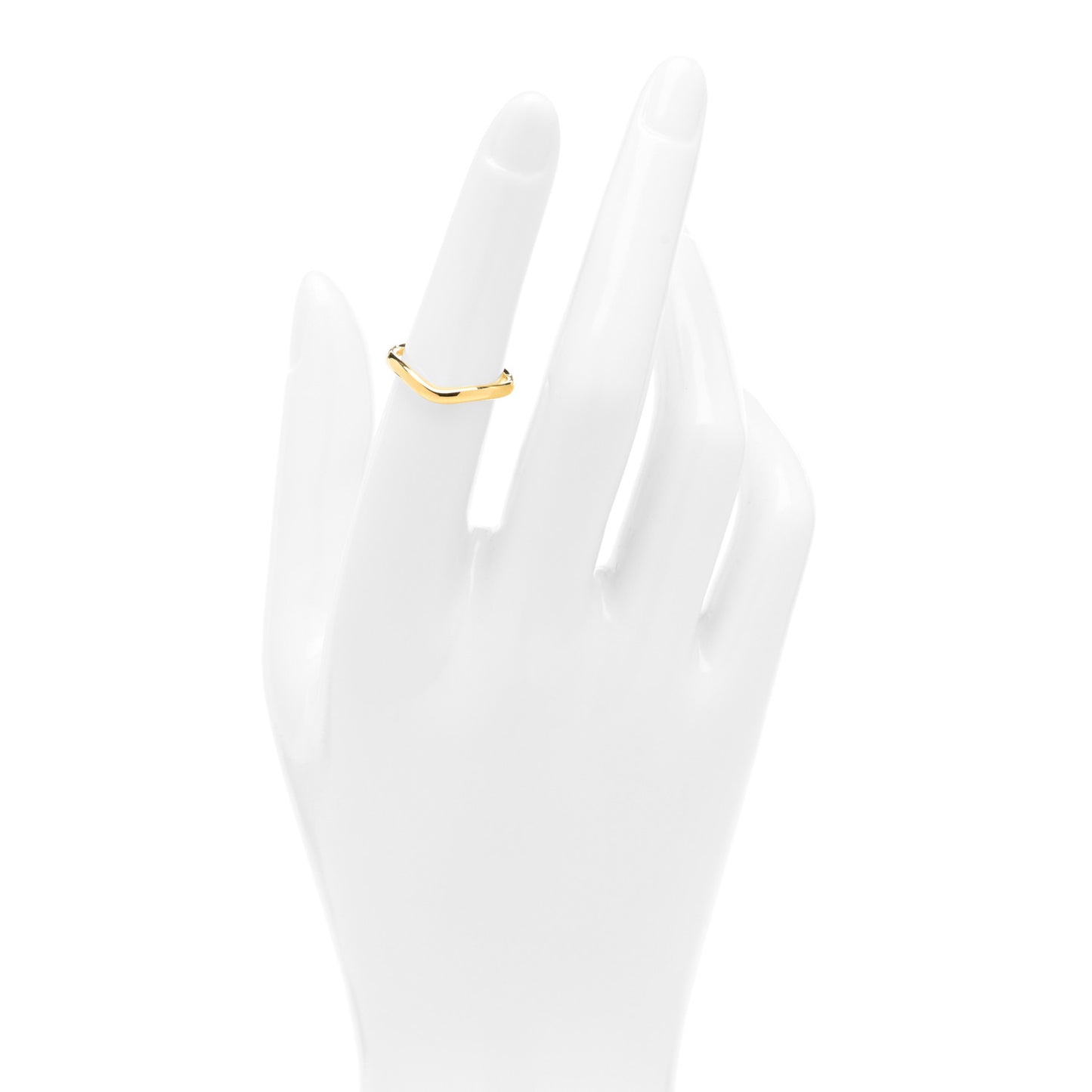 18K Yellow Gold Elsa Peretti Wedding Band Ring 49 5