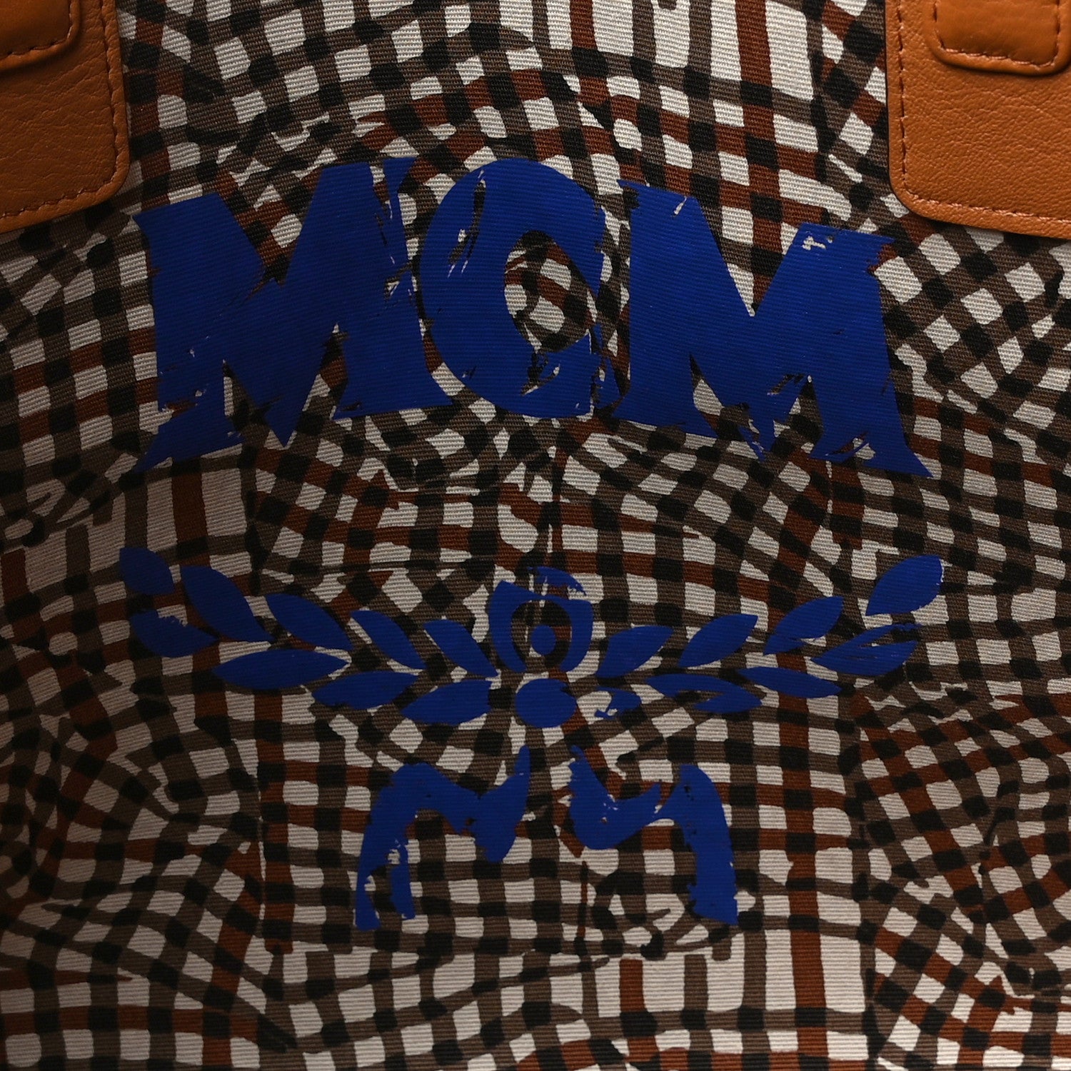 MCM Visetos Medium Liz Reversible Shopper Tote Cognac 6 of 17