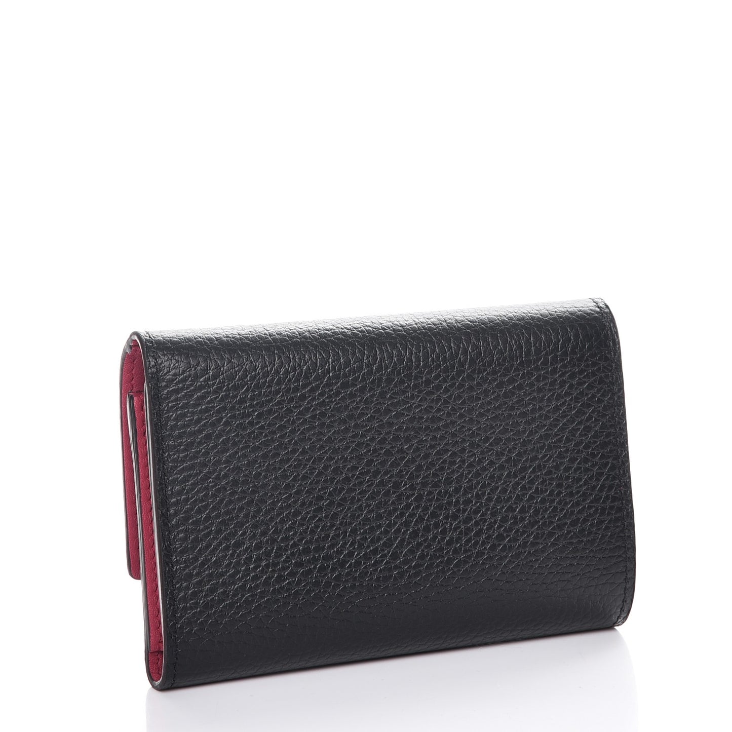 Taurillon Capucines Compact Wallet Black
